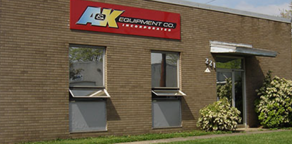 A&K Equipment building sign in Rahway, New Jersey