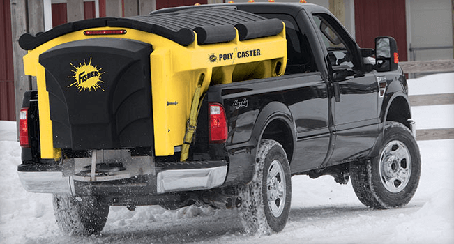 Fisher ice control hopper spreader